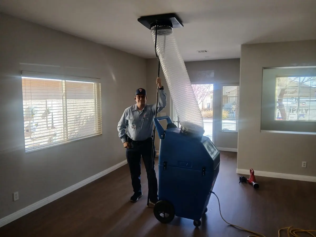 Professional Dryer Vent Cleaning work inside a Saratoga home